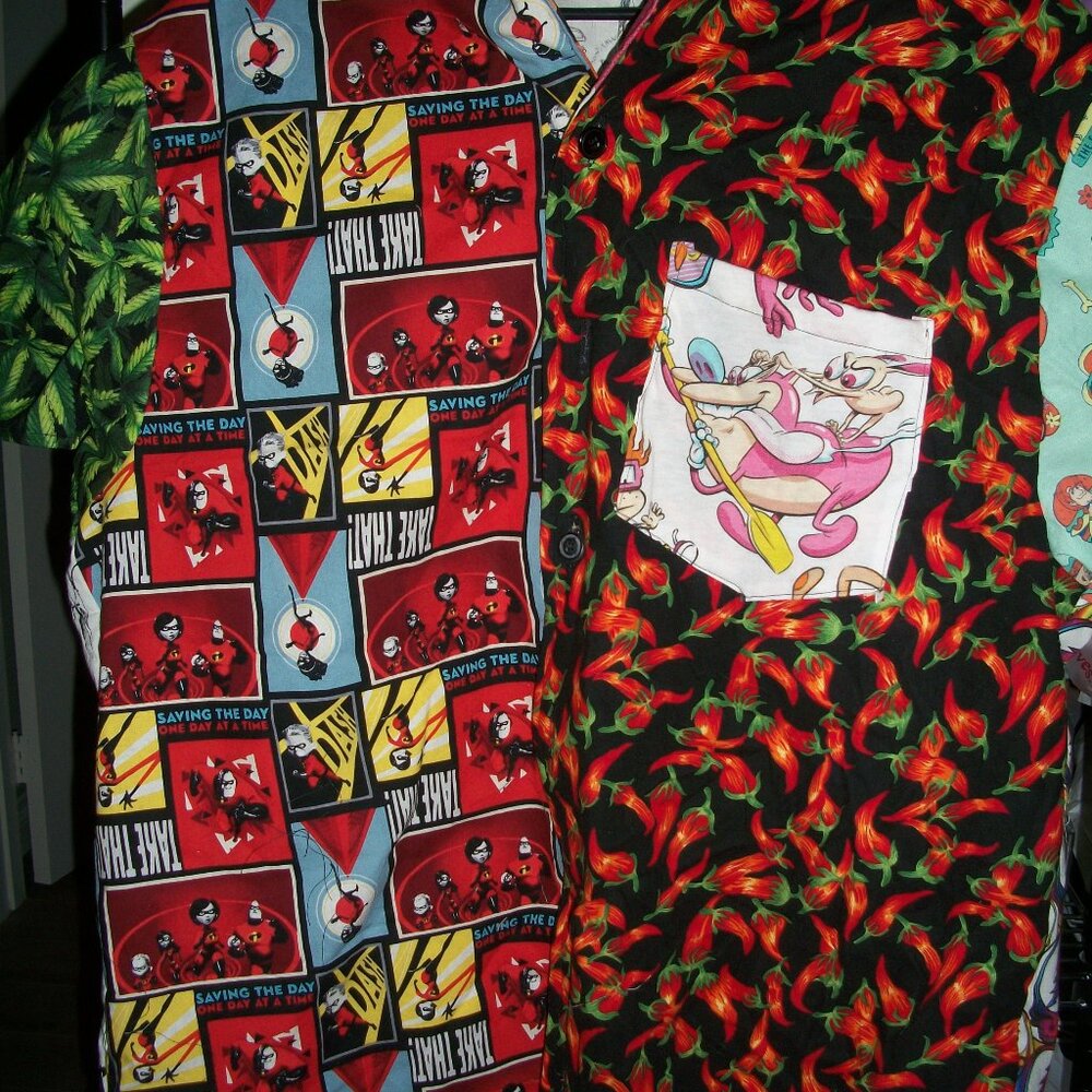 Mens XL 11 Fabric Shirt-Unique!